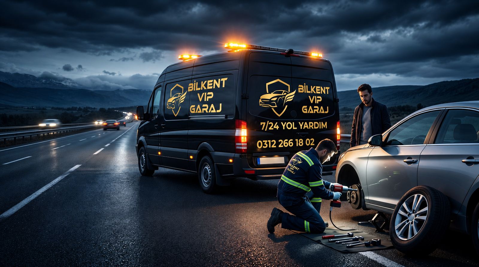 Bilkent VIP Garaj yol yardım ekibi